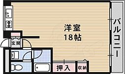 大阪モノレール本線 南摂津駅 徒歩18分の賃貸マンション 2階ワンルームの間取り