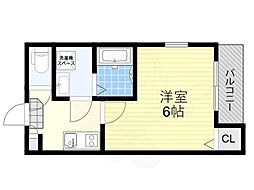 JR東海道・山陽本線 千里丘駅 徒歩11分の賃貸アパート 1階1Kの間取り
