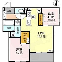 間取図画像 2LDK
