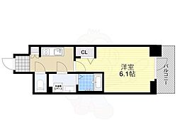 JR東海道・山陽本線 岸辺駅 徒歩3分の賃貸マンション 2階1Kの間取り