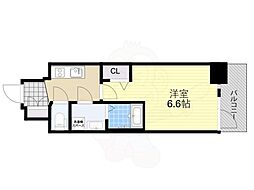JR東海道・山陽本線 岸辺駅 徒歩3分の賃貸マンション 11階1Kの間取り