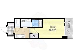 JR東海道・山陽本線 岸辺駅 徒歩3分の賃貸マンション 9階1Kの間取り