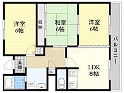 メゾンアヴェニール 3LDKの間取図画像