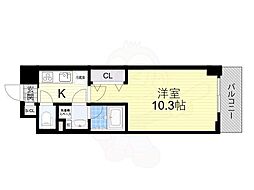 阪急京都本線 相川駅 徒歩5分の賃貸マンション 1階1Kの間取り