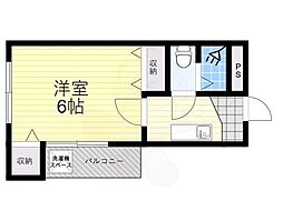すみれハイツ 1Kの間取図画像