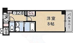 シャンピアコート茨木 1Kの間取図画像