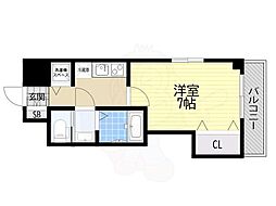 Luxe茨木2 1Kの間取図画像