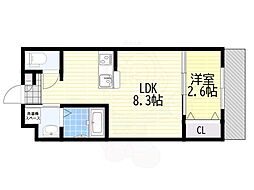 リアコート千里丘 1 NORTH 3階