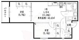 ピレーネ一津屋 2階
