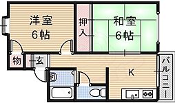 村治マンション 2DKの間取図画像