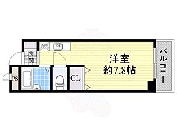 アビタシオン・F ワンルームの間取図画像