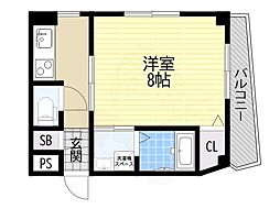 ステューディオ12 ワンルームの間取図画像