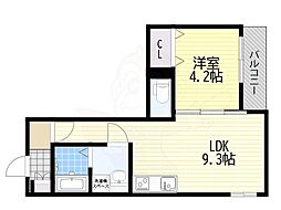 仮)フォレ下穂積2丁目 1LDKの間取図画像