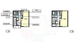 レオネクスト一津屋 1Kの間取図画像