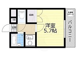 ナポレオン一世 1Kの間取図画像