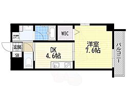 MAST長堀通前 1DKの間取図画像