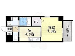 MAST長堀通前 1DKの間取図画像