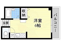 メゾン・アエロスタ ワンルームの間取図画像