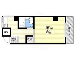 春日マンション 1Kの間取図画像