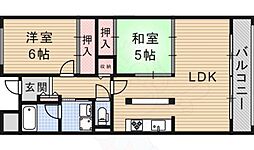 グランドメゾン南摂津 2LDKの間取図画像
