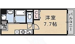 シャンピアコート茨木 1Kの間取図画像