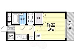 ステラハウス15 1Kの間取図画像