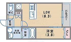 Luca春風  ｜ 兵庫県西宮市甲子園春風町（賃貸アパート1LDK・2階・30.15㎡） その2