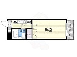 グリーンサイド武庫川 1Kの間取図画像