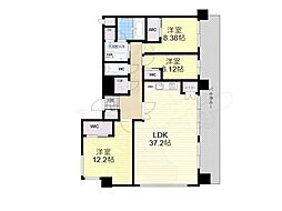西宮市常磐町マンション 3LDKの間取図画像