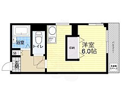 メゾンド・リアン ワンルームの間取図画像