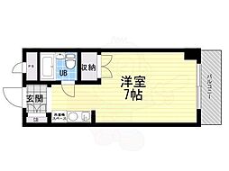 アイビーコート2 ワンルームの間取図画像