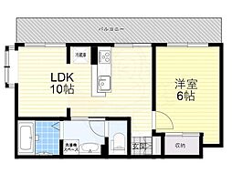 ニュー・アケディア 1LDKの間取図画像