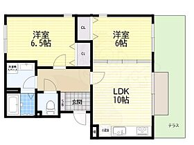 ラ・フォーレ  ｜ 兵庫県西宮市中島町15番5号（賃貸アパート2LDK・1階・60.96㎡） その2
