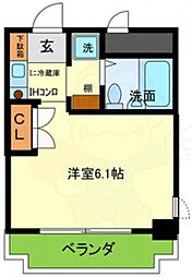 ダンディライオン西宮 ワンルームの間取図画像