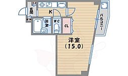サテライトビル1 1Kの間取図画像
