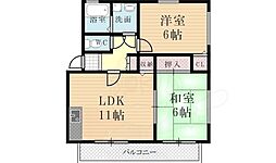 アネシス愛宕山1 2LDKの間取図画像