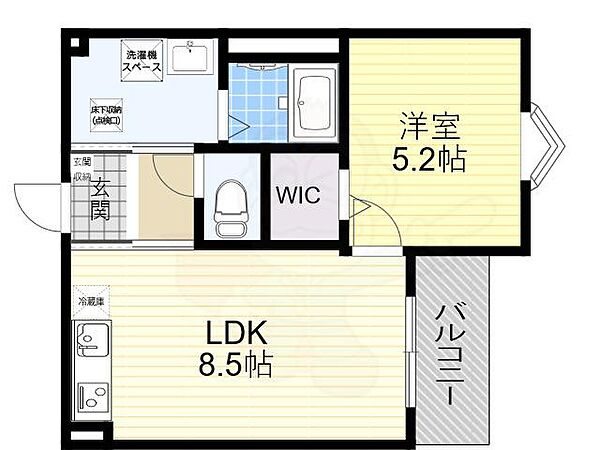 大阪府堺市西区鳳中町３丁(賃貸アパート1LDK・2階・33.19㎡)の写真 その2