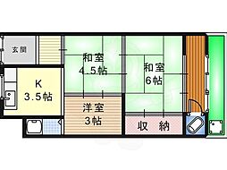 西アパート 1階