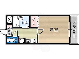 Osaka Metro御堂筋線 なかもず駅 徒歩6分の賃貸マンション 1階1Kの間取り