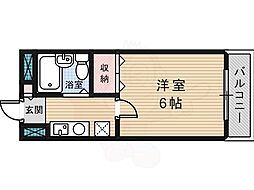 アーク2 1Kの間取図画像