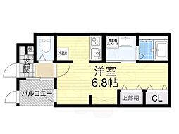 堺市堺区寺地町東3丁マンション ワンルームの間取図画像