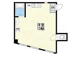 ウエムラ堺東ビル ワンルームの間取図画像