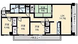 ソルプラーサ堺1番館 4LDKの間取図画像