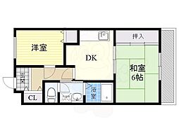 A-ハイツ 2DKの間取図画像