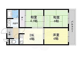 シャトー原山台 3DKの間取図画像