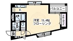 ワイズアーク堺東 1Kの間取図画像