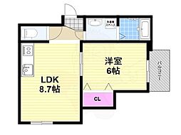 BIENART 1LDKの間取図画像