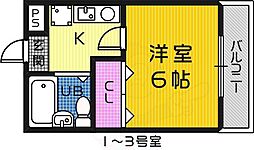 間取図画像 1K
