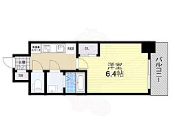 S-RESIDENCE堺湊駅前azure 1Kの間取図画像