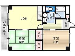 チボリビル 2LDKの間取図画像